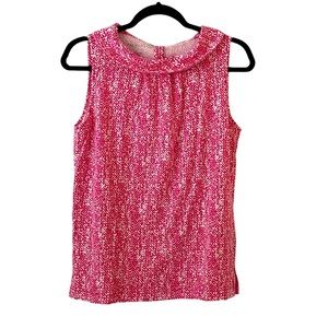 Talbots sleeveless casual pink blouse size medium